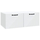 Tv-kast 78.5x41x30 cm bewerkt hout wit
