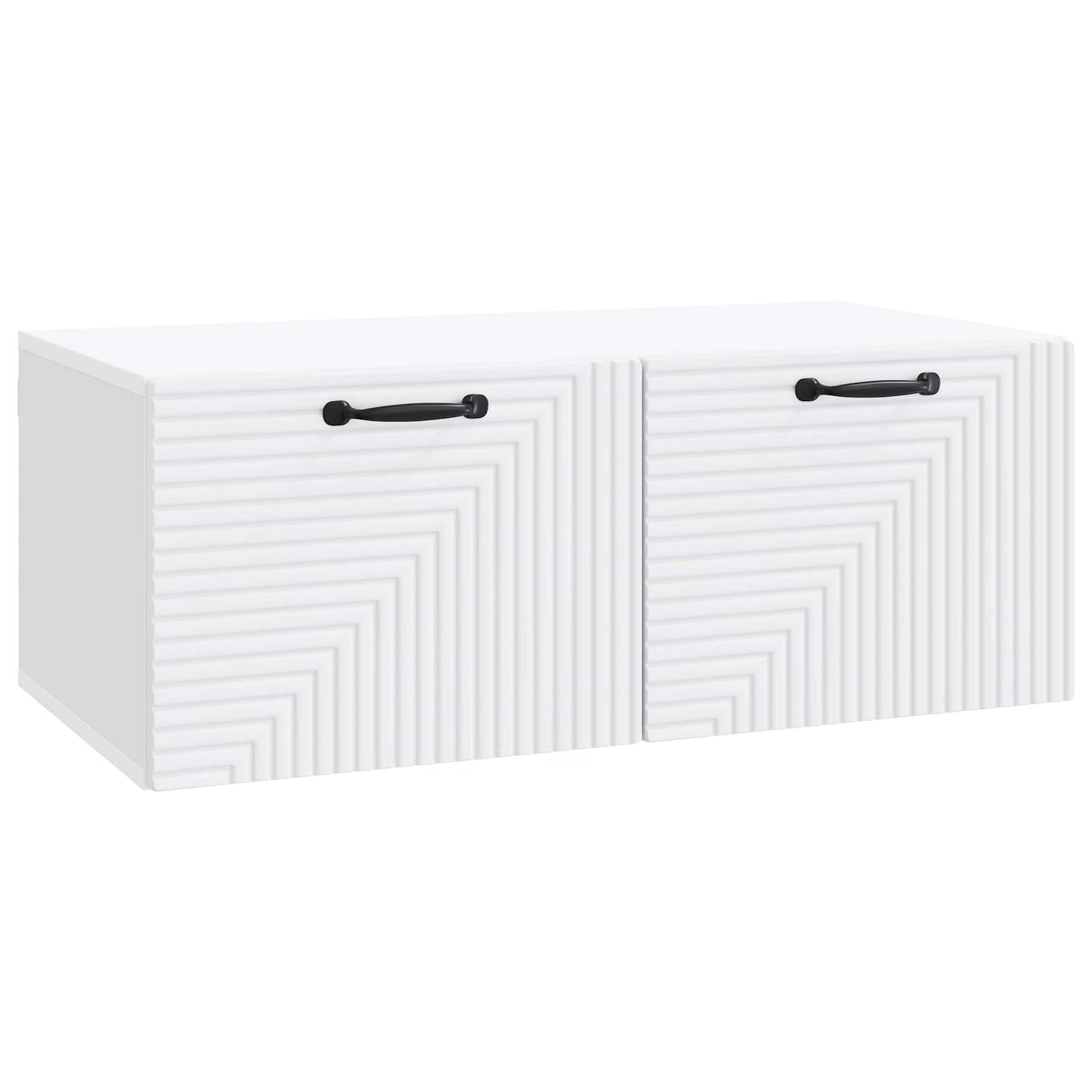 Wandbeugel TV-kast Wit 78,5 x 41 x 30 cm Bewerkt hout