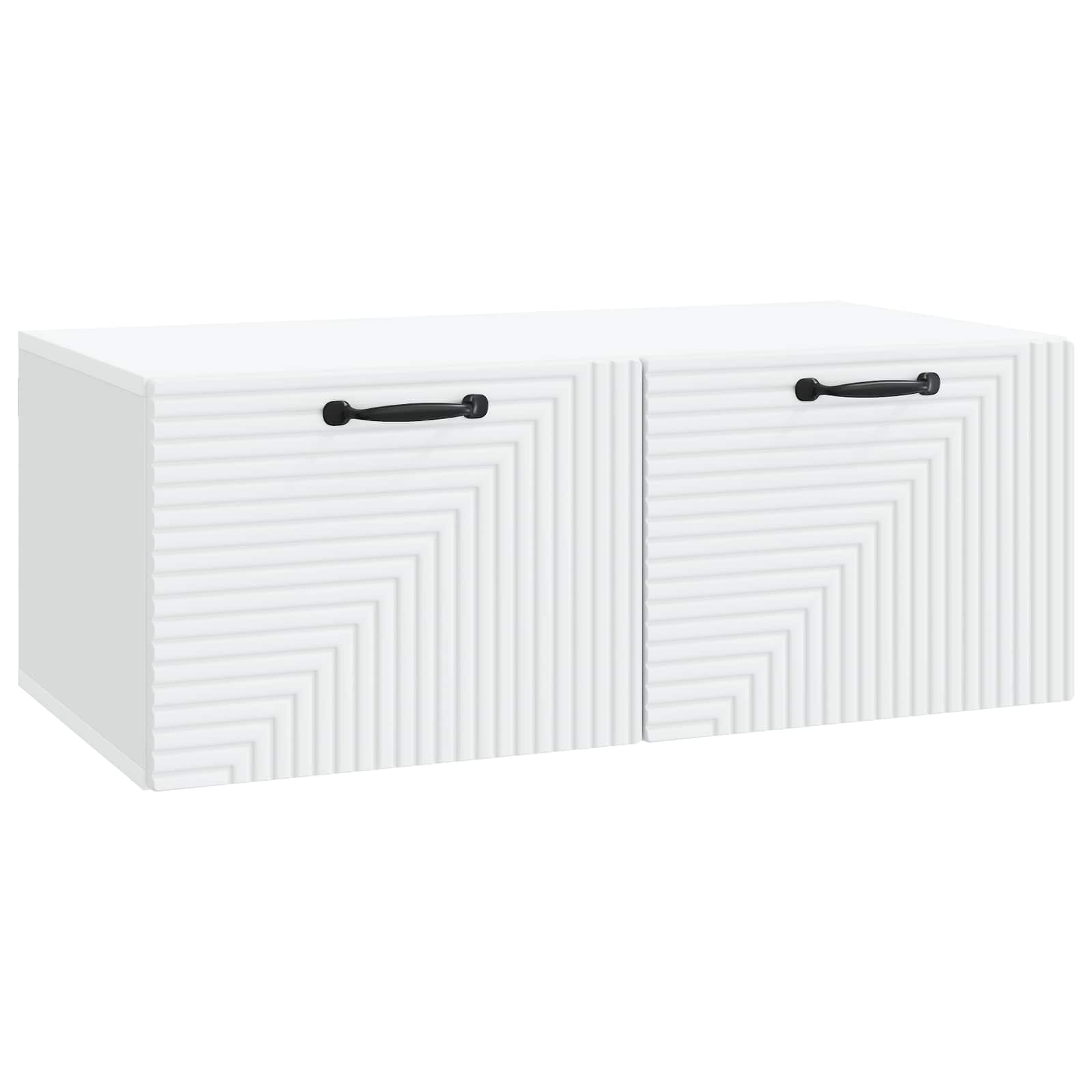 Wandbeugel TV-kast Wit 78,5 x 41 x 30 cm Bewerkt hout