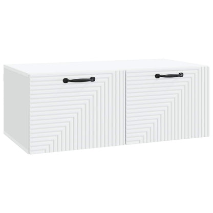 Wandbeugel TV-kast Wit 78,5 x 41 x 30 cm Bewerkt hout