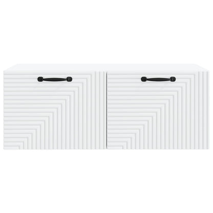 Wandbeugel TV-kast Wit 78,5 x 41 x 30 cm Bewerkt hout