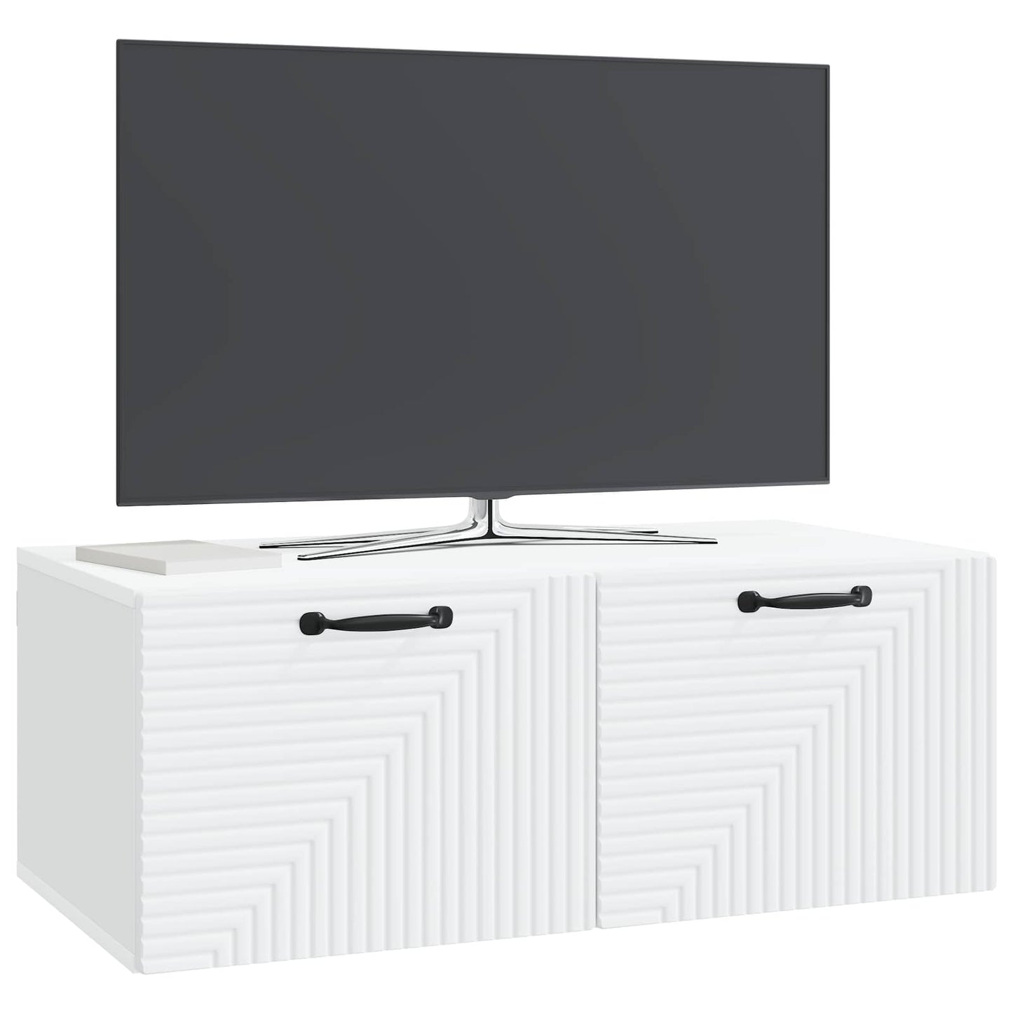 Wandbeugel TV-kast Wit 78,5 x 41 x 30 cm Bewerkt hout