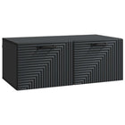 Wandkast TV 78,5x41x30 cm bewerkt hout zwart