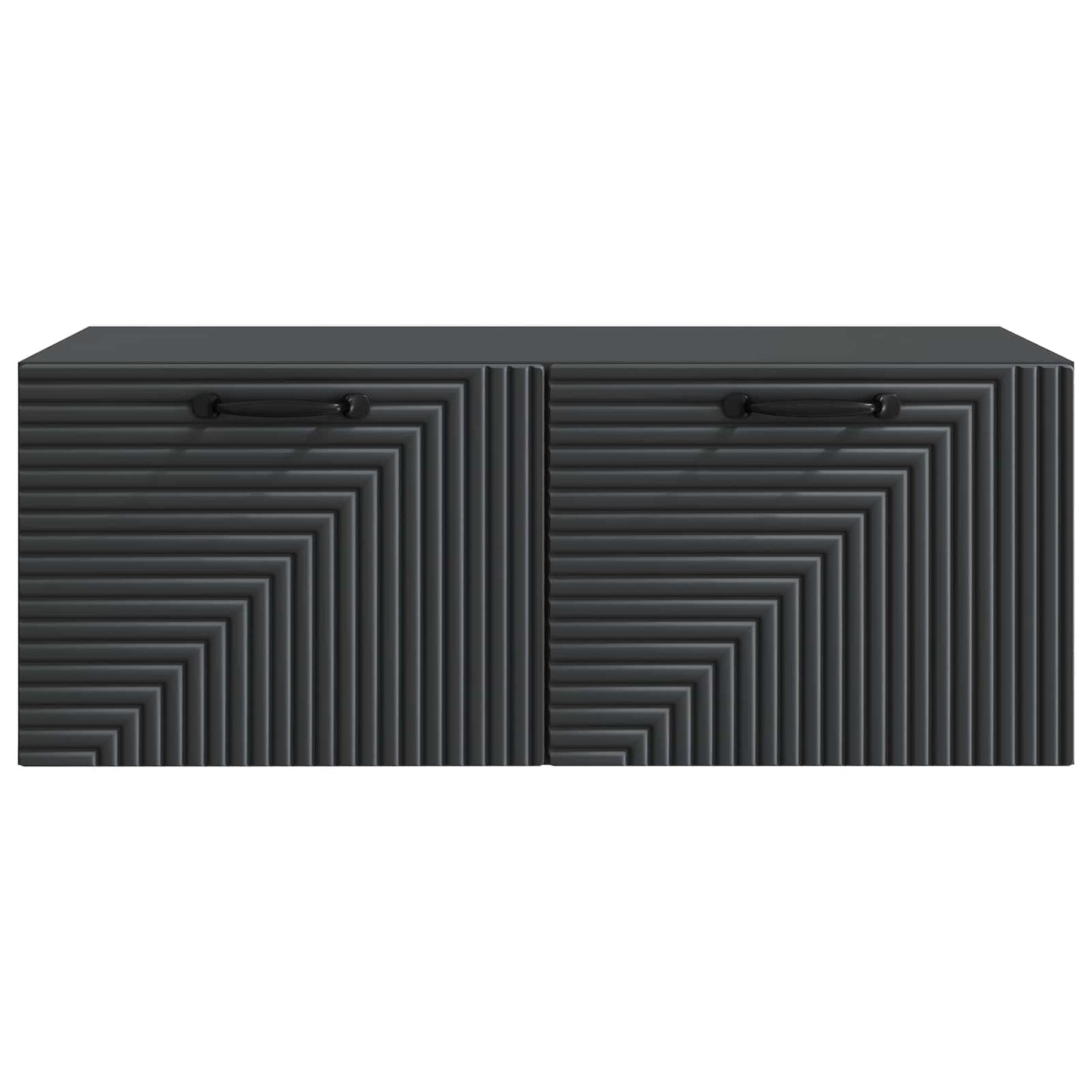 Wandbeugel TV-kast Zwart 78,5 x 41 x 30 cm Bewerkt hout