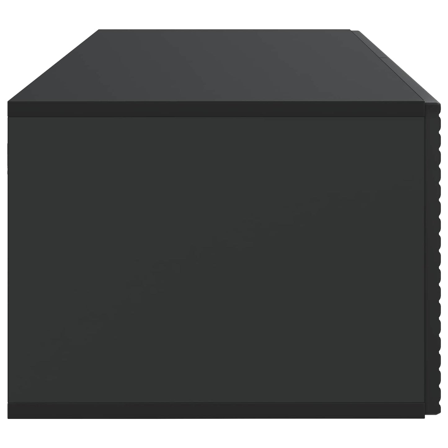 Wandbeugel TV-kast Zwart 78,5 x 41 x 30 cm Bewerkt hout
