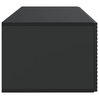 Wandbeugel TV-kast Zwart 78,5 x 41 x 30 cm Bewerkt hout
