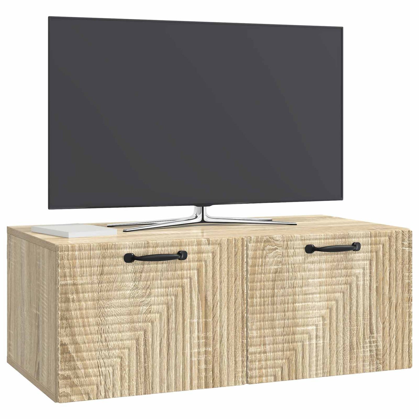 Wandbeugel TV-kast Sonoma Eiken 78,5 x 41 x 30 cm Bewerkt hout