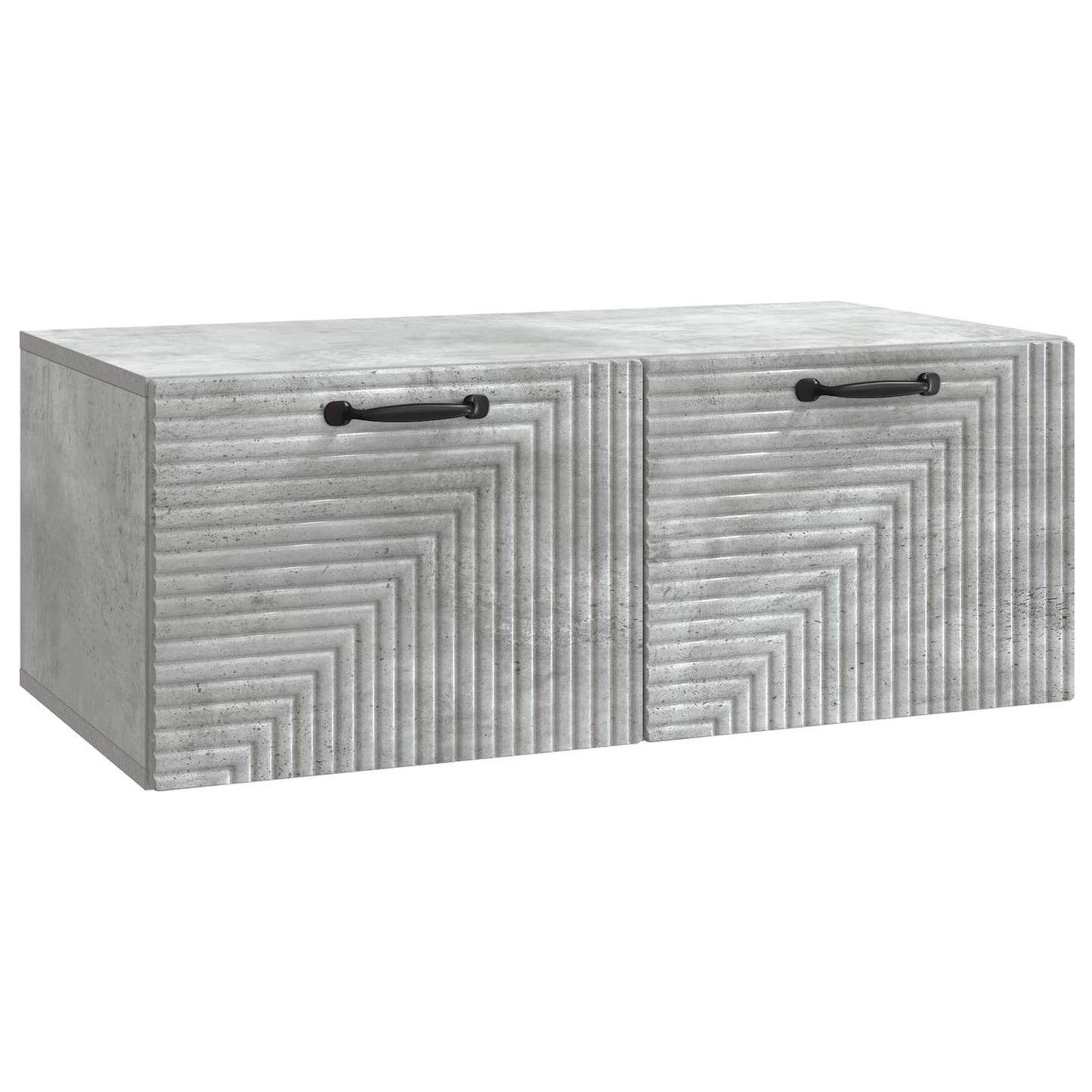 Wandbeugel TV-kast Betongrijs 78,5 x 41 x 30 cm Bewerkt hout