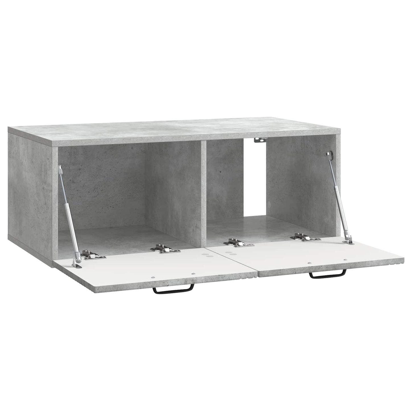 Wandbeugel TV-kast Betongrijs 78,5 x 41 x 30 cm Bewerkt hout