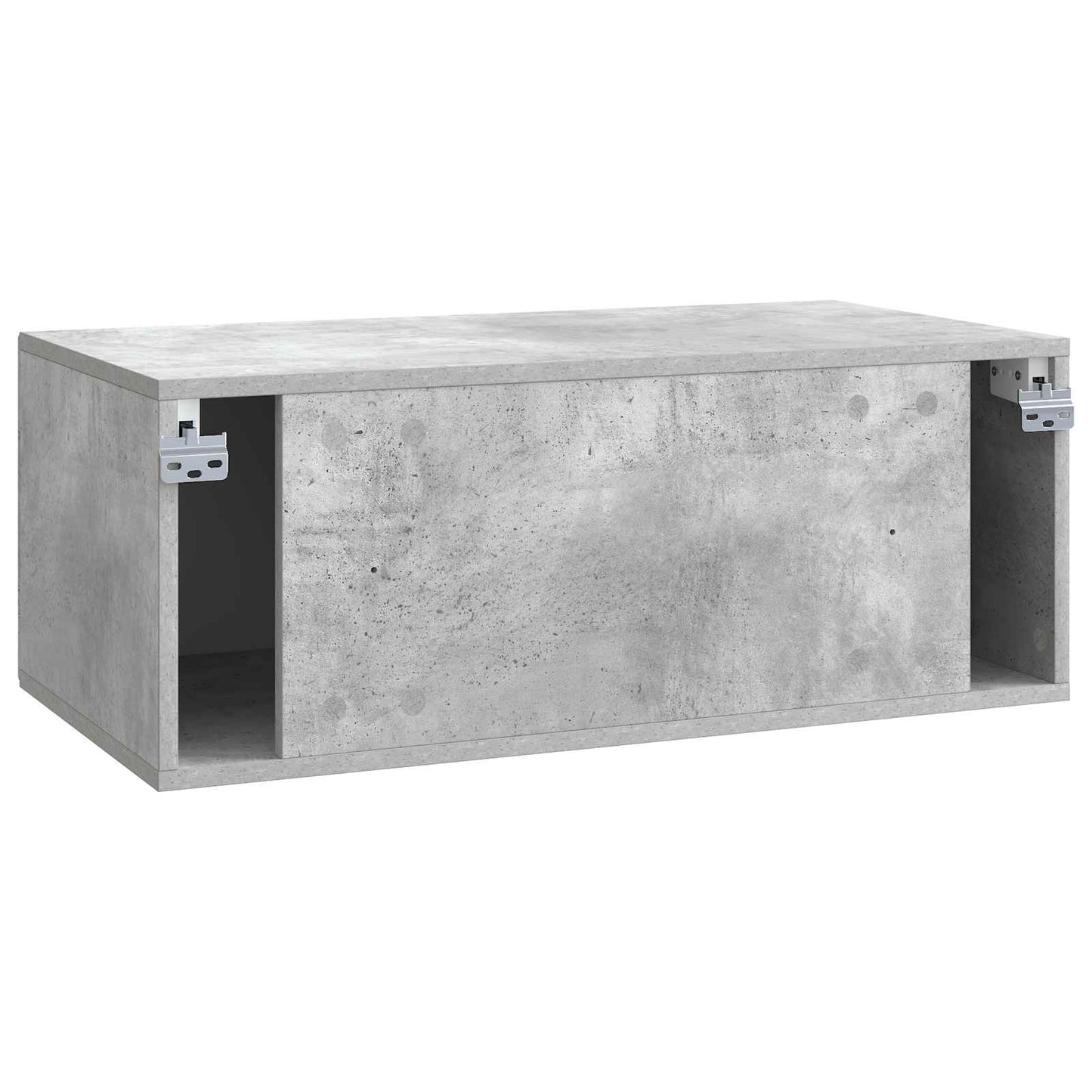 Wandbeugel TV-kast Betongrijs 78,5 x 41 x 30 cm Bewerkt hout