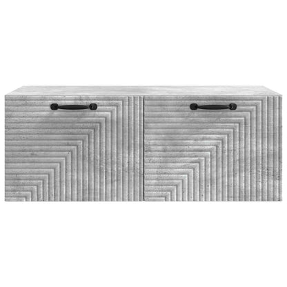 Wandbeugel TV-kast Betongrijs 78,5 x 41 x 30 cm Bewerkt hout