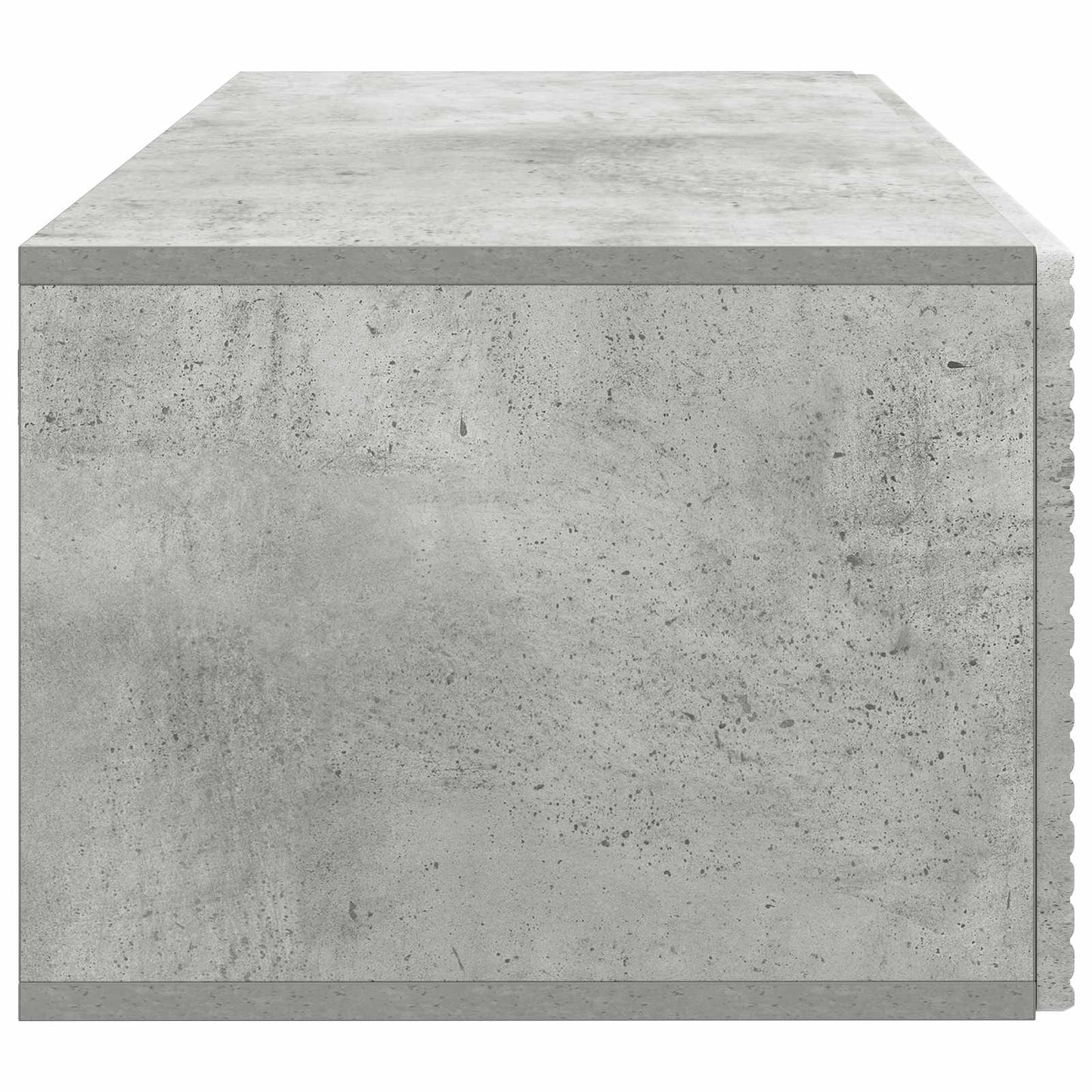Wandbeugel TV-kast Betongrijs 78,5 x 41 x 30 cm Bewerkt hout