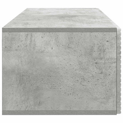 Wandbeugel TV-kast Betongrijs 78,5 x 41 x 30 cm Bewerkt hout