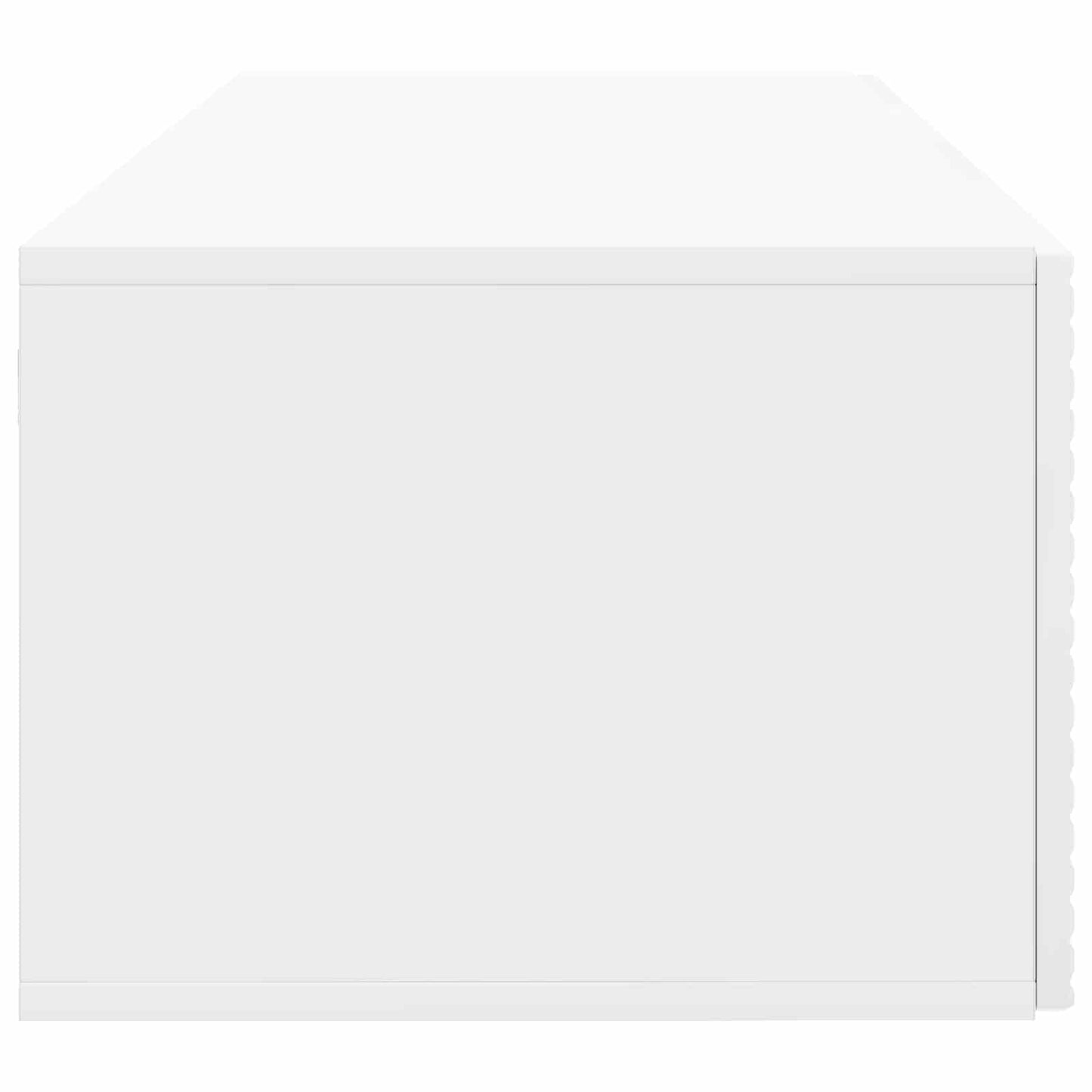 Wandbeugel TV-kast Hoogglans Wit 78,5 x 41 x 30 cm Bewerkt hout