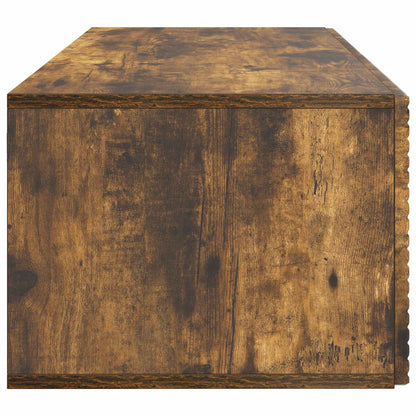 Wandbeugel TV-kast Gerookt eiken 78,5 x 41 x 30 cm Bewerkt hout
