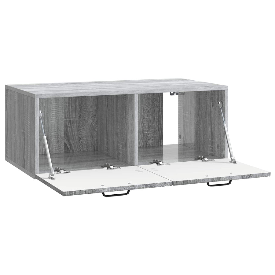 Wandbeugel TV-kast Grijs sonoma 78,5 x 41 x 30 cm Bewerkt hout