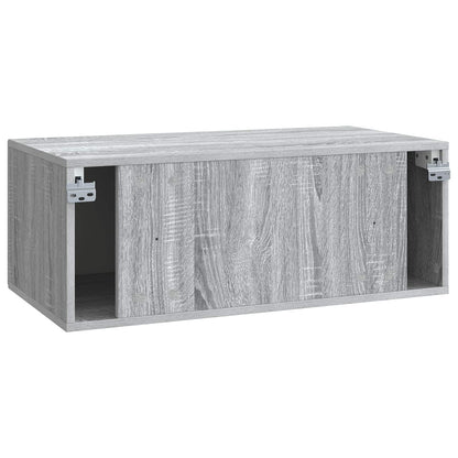 Wandbeugel TV-kast Grijs sonoma 78,5 x 41 x 30 cm Bewerkt hout