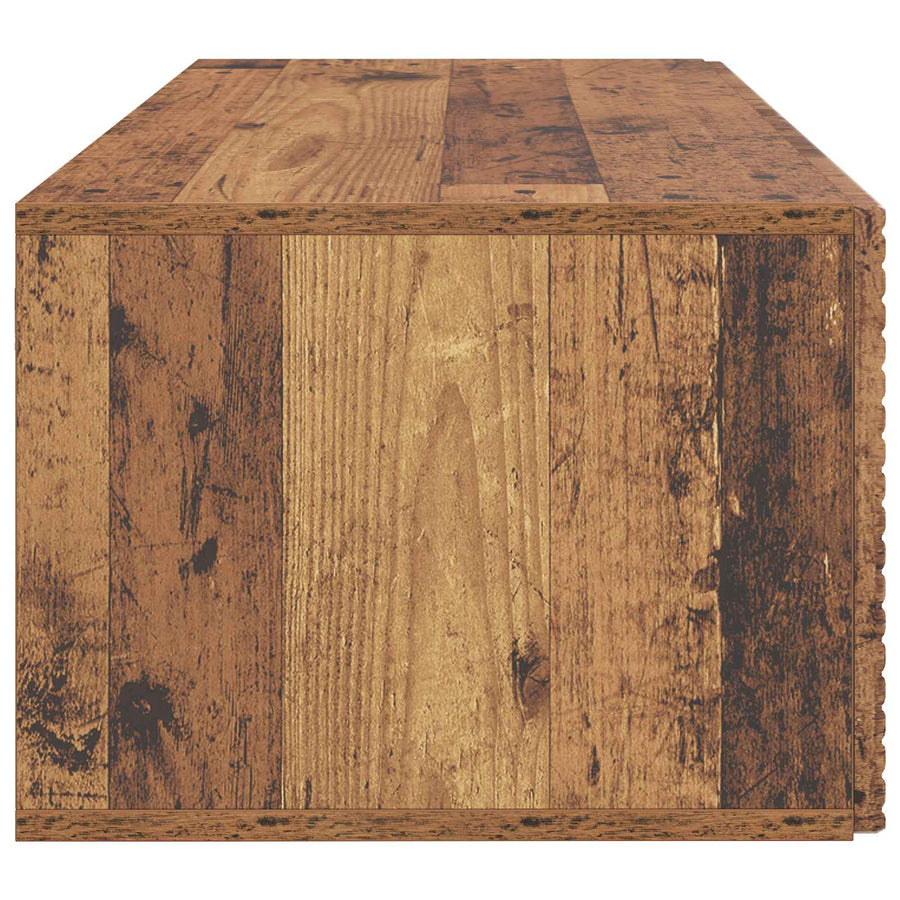 Wandbeugel TV-kast Oud hout 78,5 x 41 x 30 cm Bewerkt hout