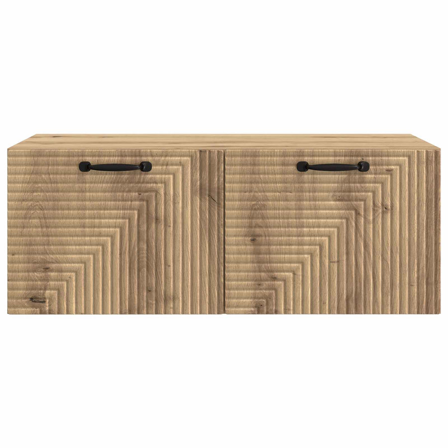 Wandbeugel TV-kast Artisanaal eiken 78,5 x 41 x 30 cm