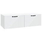 Tv-meubel 98x41x30 cm bewerkt hout wit