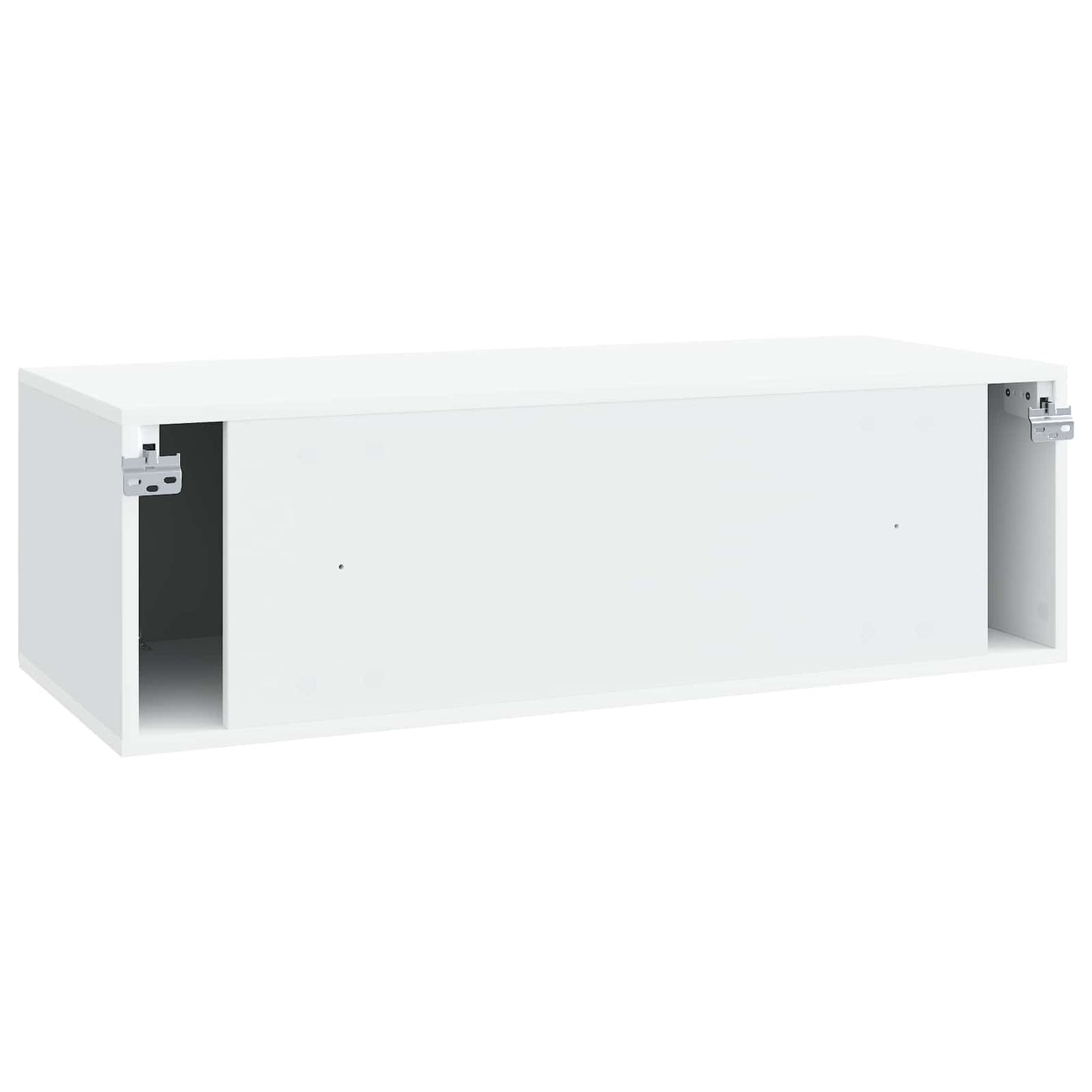 Wandbeugel TV-kast Wit 98 x 41 x 30 cm Bewerkt hout
