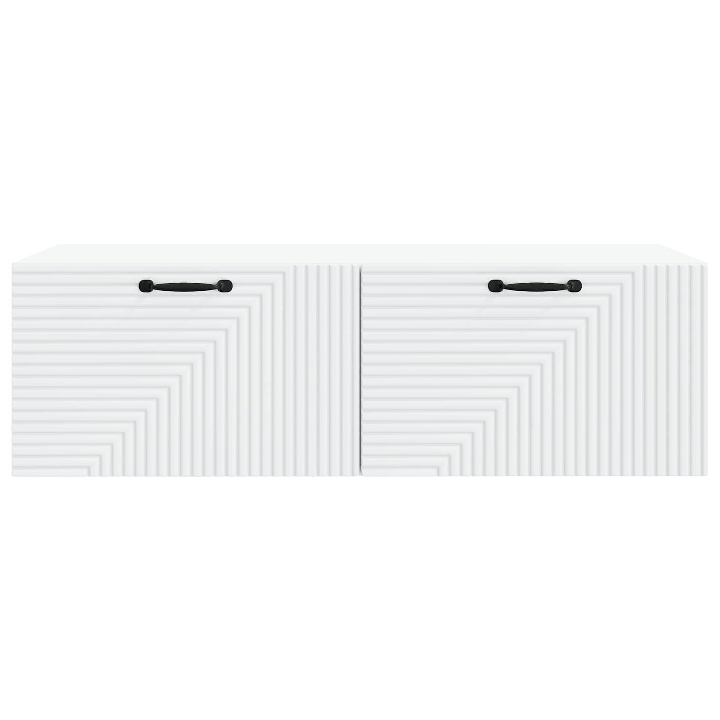 Wandbeugel TV-kast Wit 98 x 41 x 30 cm Bewerkt hout