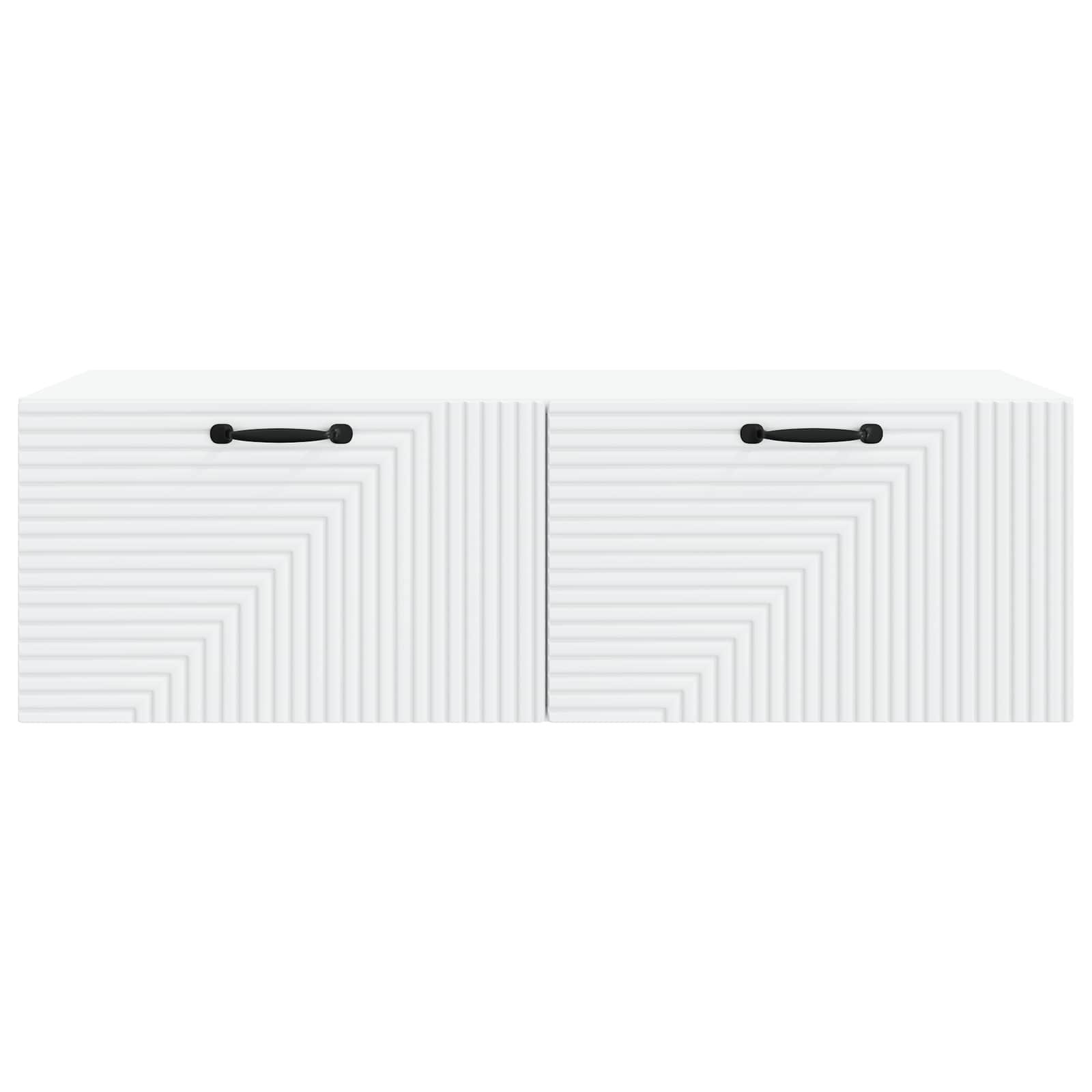 Wandbeugel TV-kast Wit 98 x 41 x 30 cm Bewerkt hout