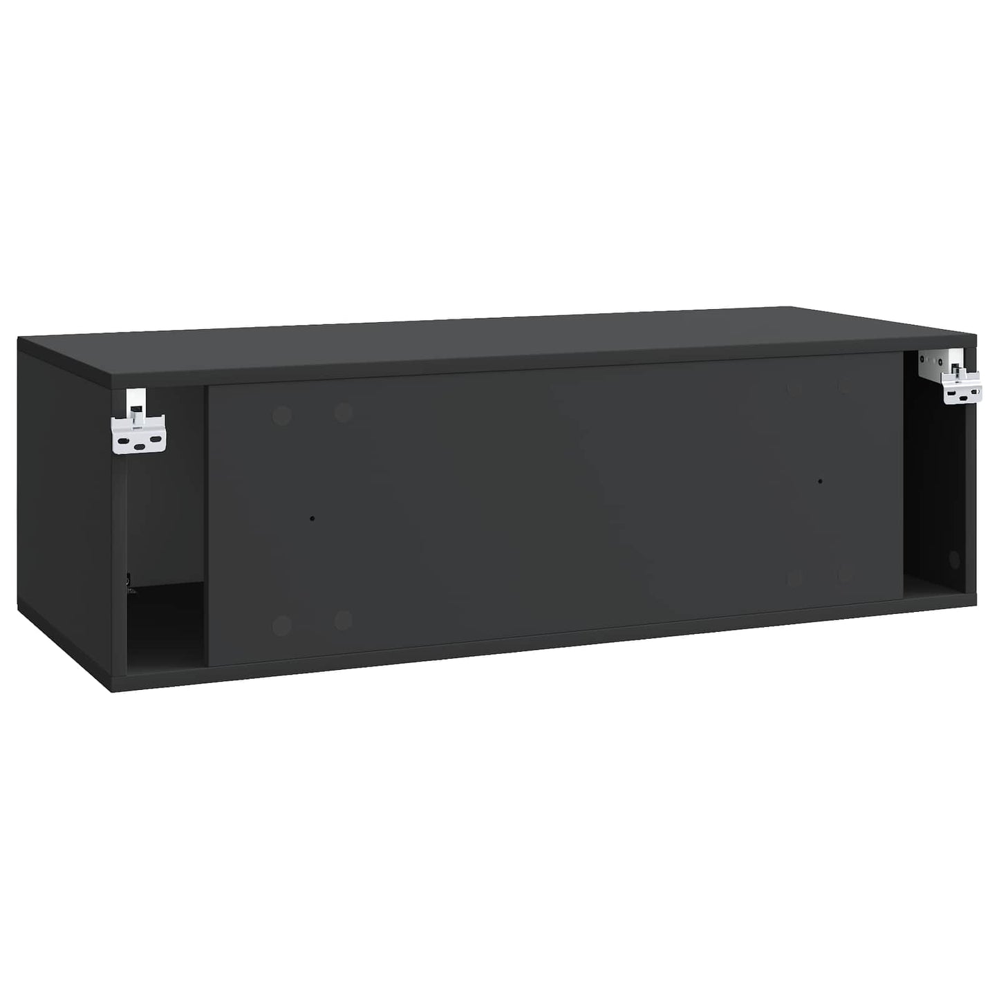 Wandbeugel TV-kast Zwart 98 x 41 x 30 cm Bewerkt hout