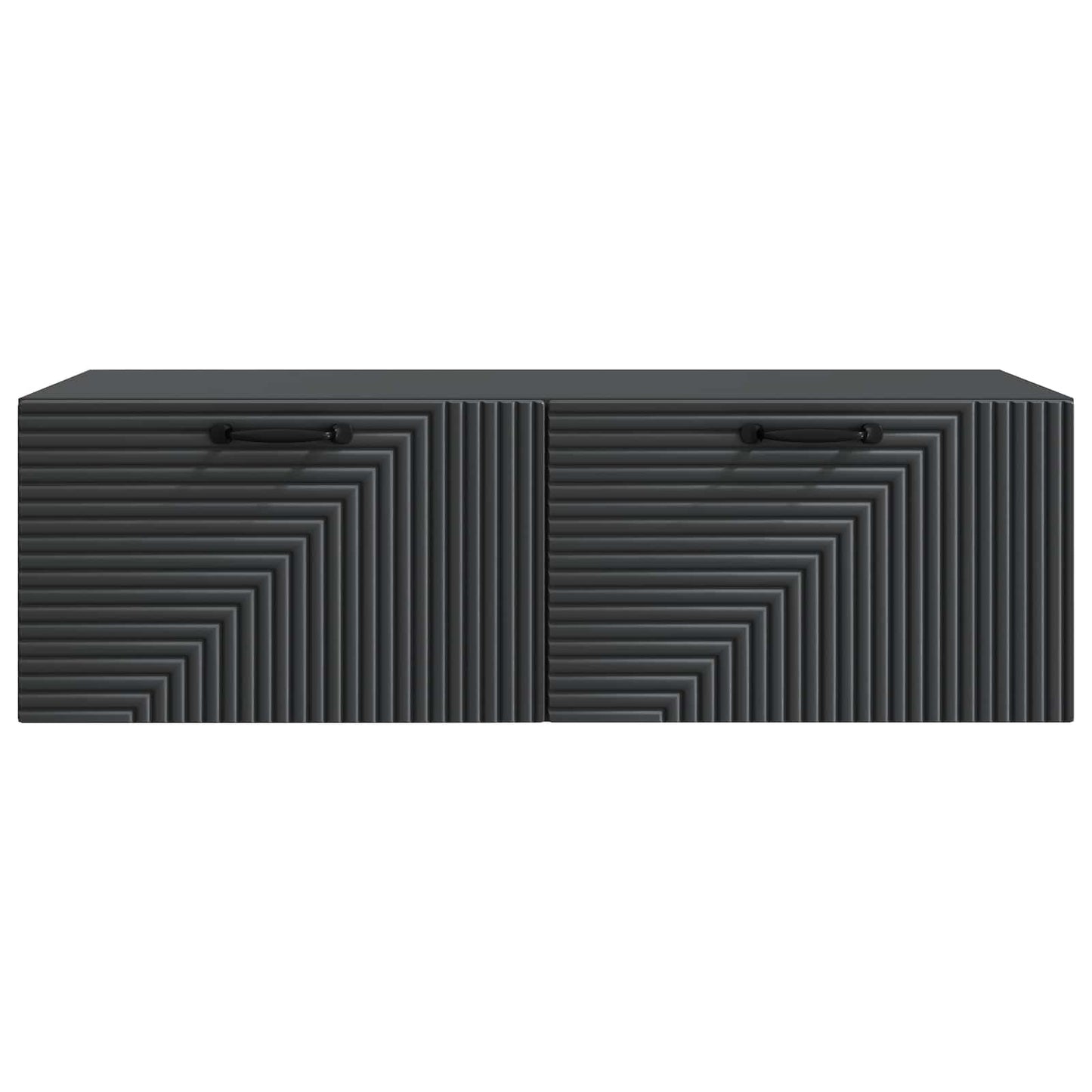 Wandbeugel TV-kast Zwart 98 x 41 x 30 cm Bewerkt hout