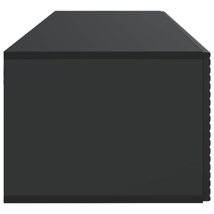 Wandbeugel TV-kast Zwart 98 x 41 x 30 cm Bewerkt hout