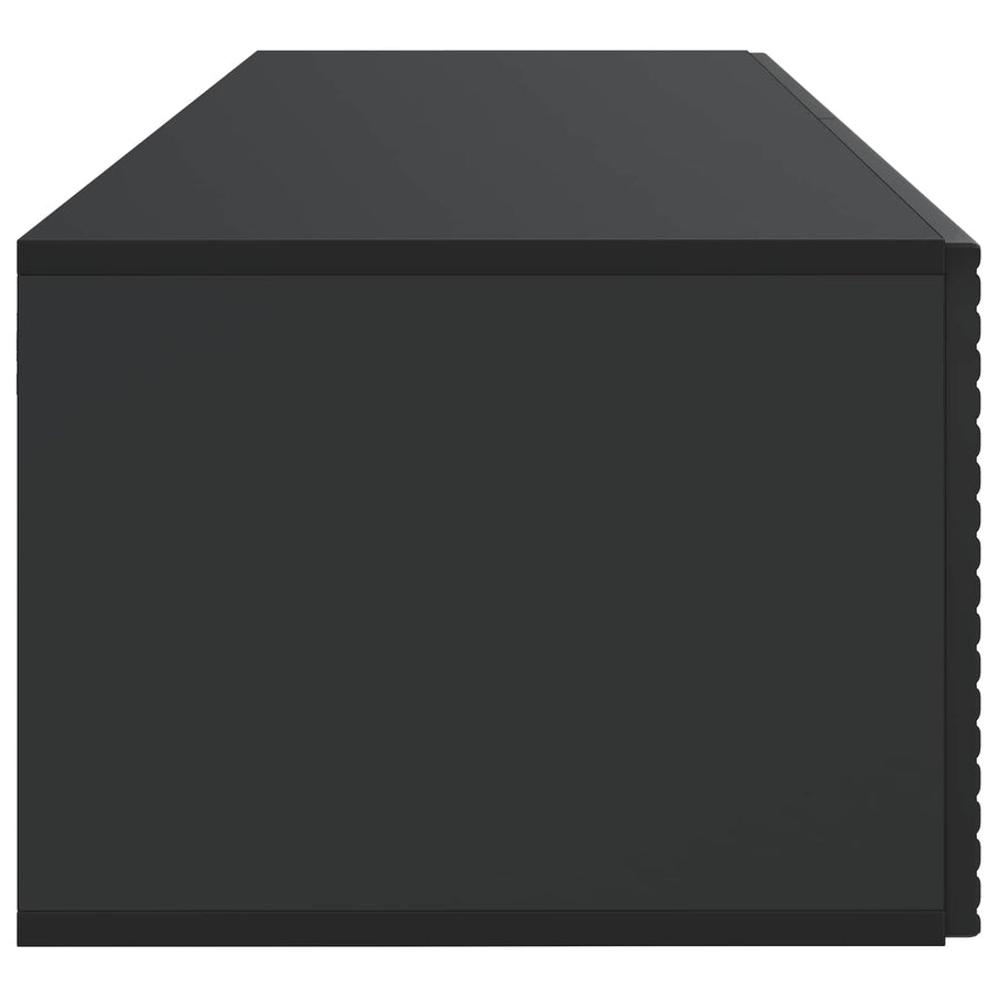 Wandbeugel TV-kast Zwart 98 x 41 x 30 cm Bewerkt hout