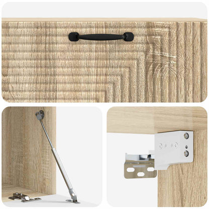 Wandbeugel TV-kast Sonoma Eiken 98 x 41 x 30 cm Bewerkt hout