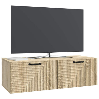 Wandbeugel TV-kast Sonoma Eiken 98 x 41 x 30 cm Bewerkt hout