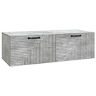 Wandkast TV 98x41x30 cm betongrijs bewerkt hout
