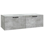 Wandkast TV 98x41x30 cm betongrijs bewerkt hout