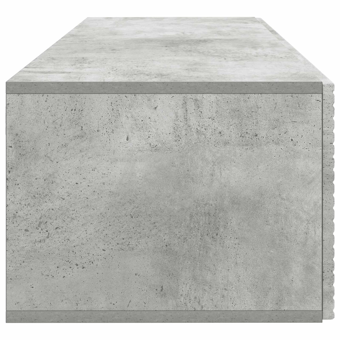 Wandbeugel TV-kast Betongrijs 98 x 41 x 30 cm Bewerkt hout
