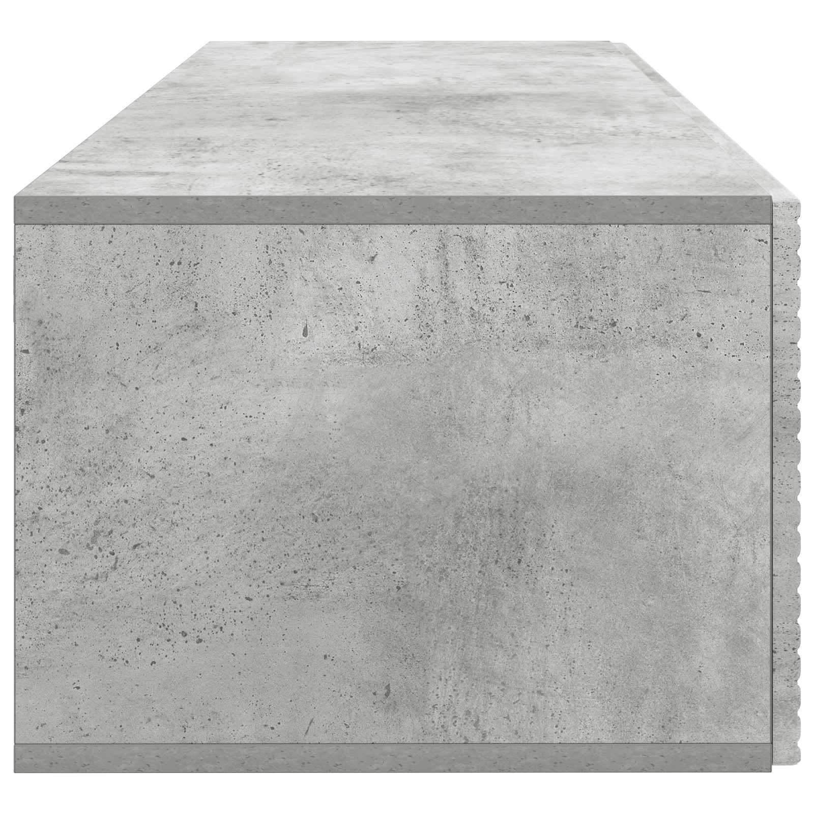 Wandbeugel TV-kast Betongrijs 98 x 41 x 30 cm Bewerkt hout