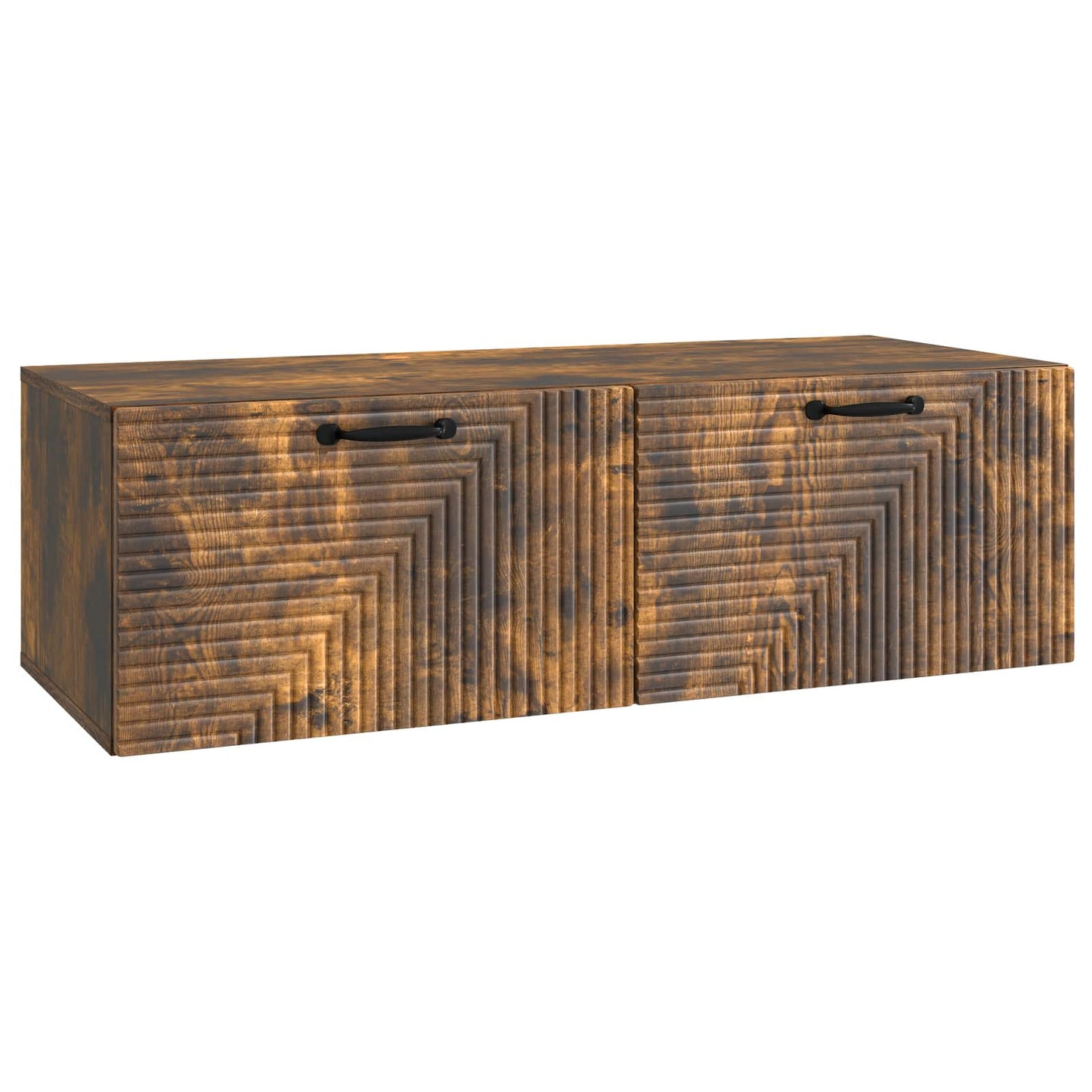Wandbeugel TV-kast Gerookt eiken 98 x 41 x 30 cm Bewerkt hout