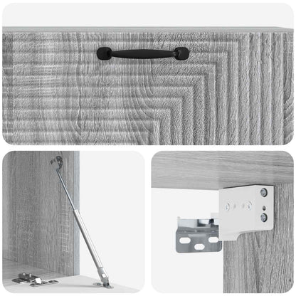 Wandbeugel TV-kast Grijs sonoma 98 x 41 x 30 cm Bewerkt hout