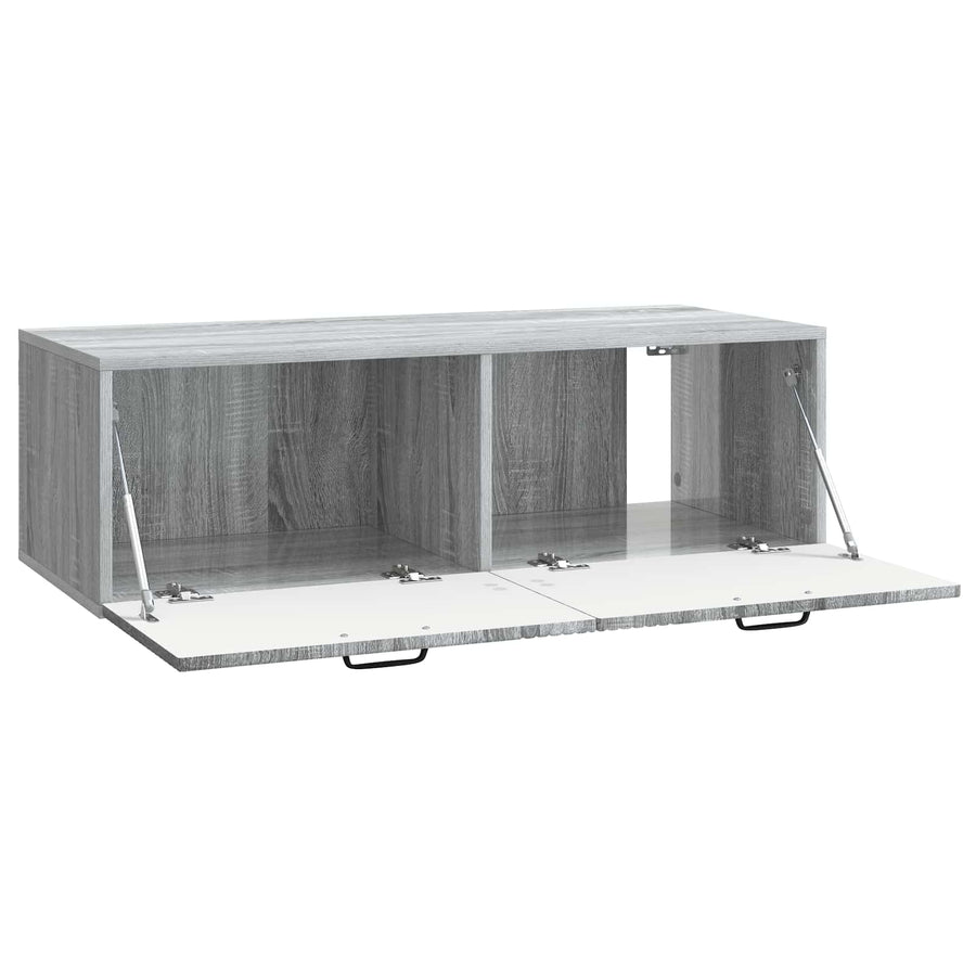 Wandbeugel TV-kast Grijs sonoma 98 x 41 x 30 cm Bewerkt hout