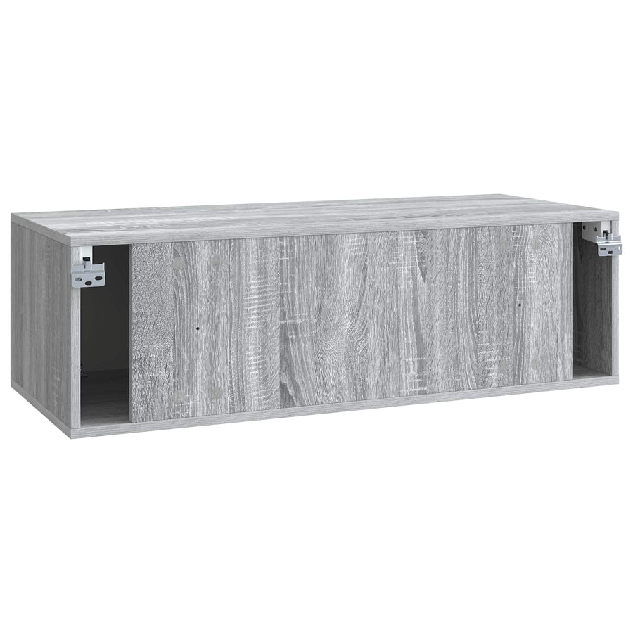 Wandbeugel TV-kast Grijs sonoma 98 x 41 x 30 cm Bewerkt hout