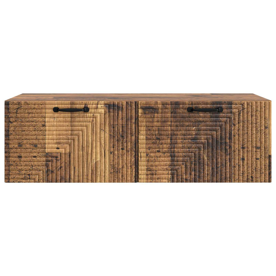 Wandbeugel TV-kast Oud hout 98 x 41 x 30 cm Bewerkt hout