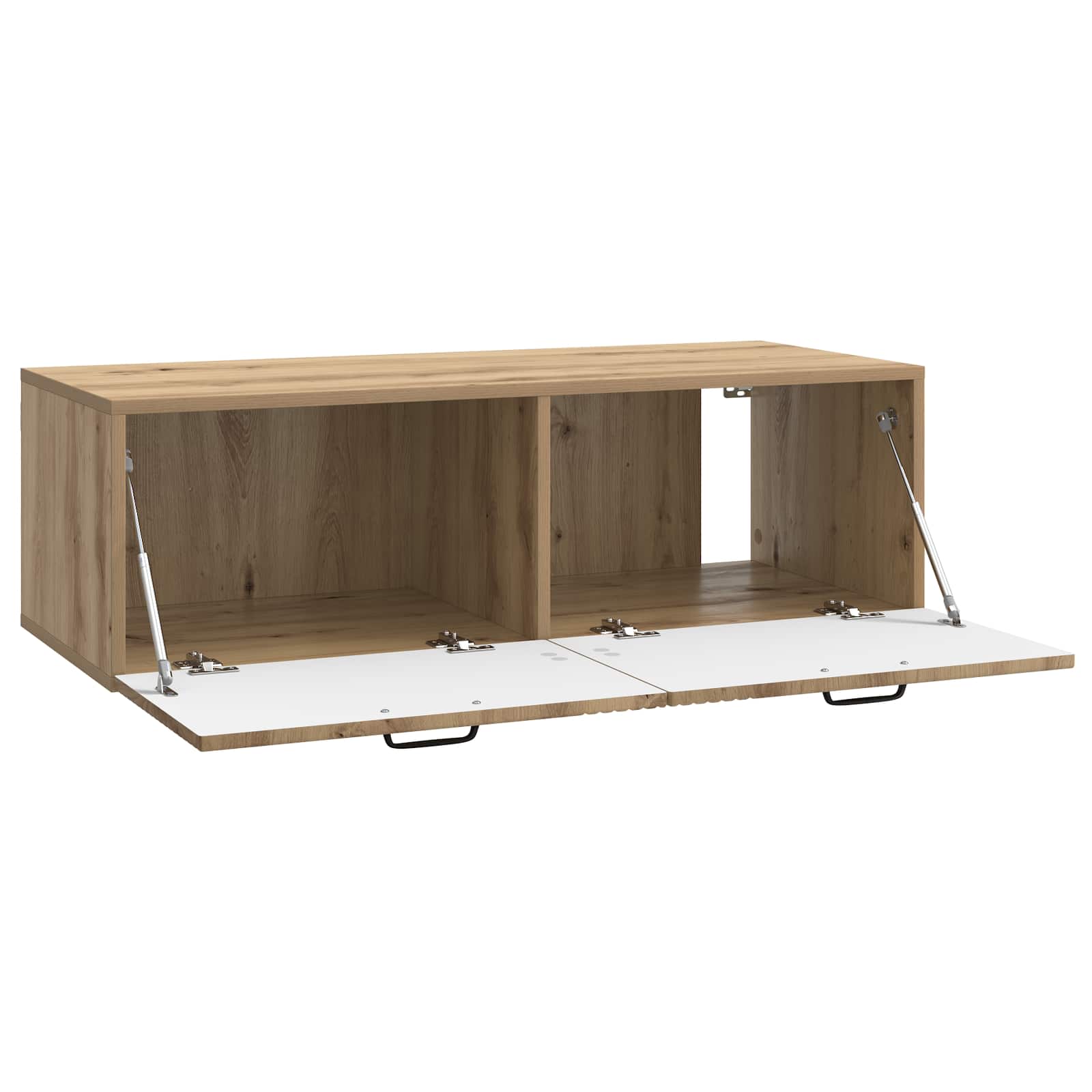 Wandbeugel TV-kast Artisanaal eiken 98 x 41 x 30 cm