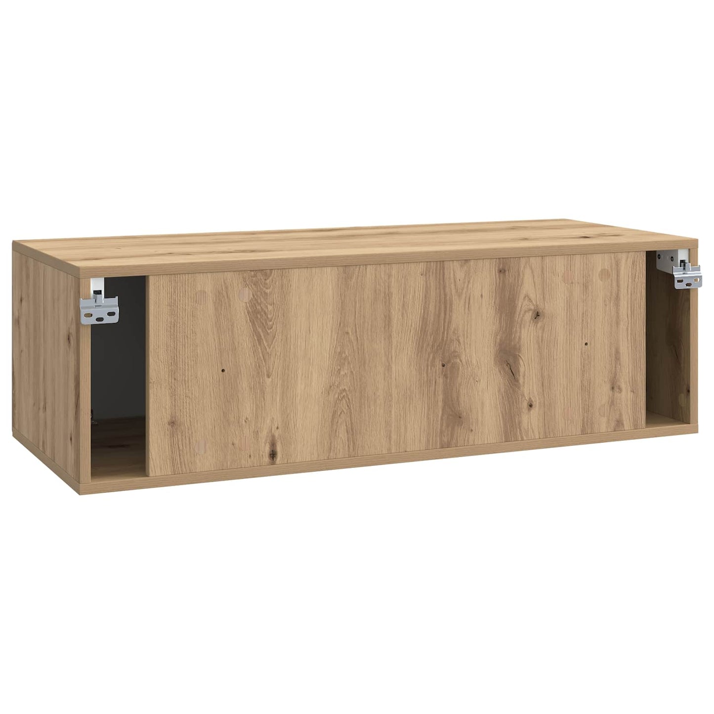 Wandbeugel TV-kast Artisanaal eiken 98 x 41 x 30 cm