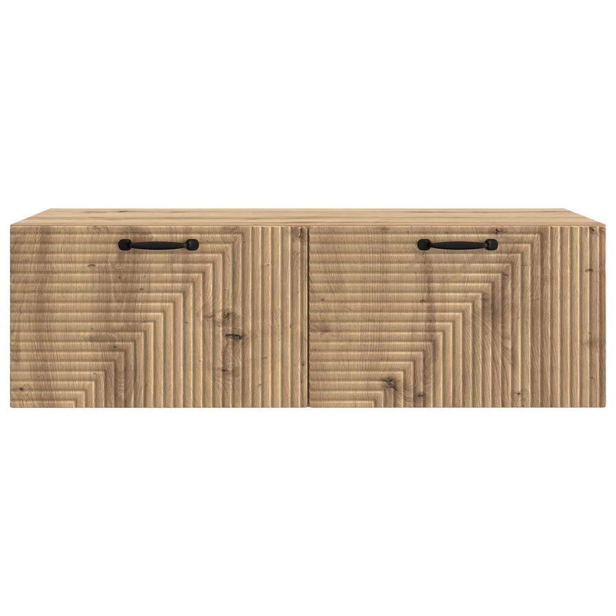 Wandbeugel TV-kast Artisanaal eiken 98 x 41 x 30 cm