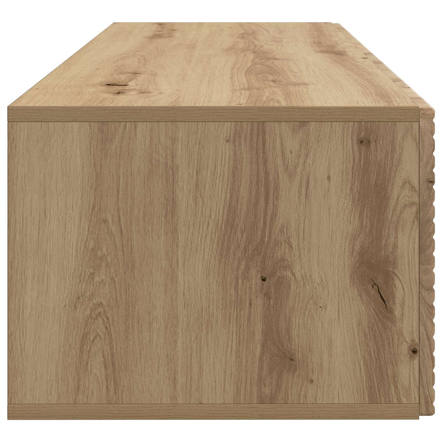Wandbeugel TV-kast Artisanaal eiken 98 x 41 x 30 cm
