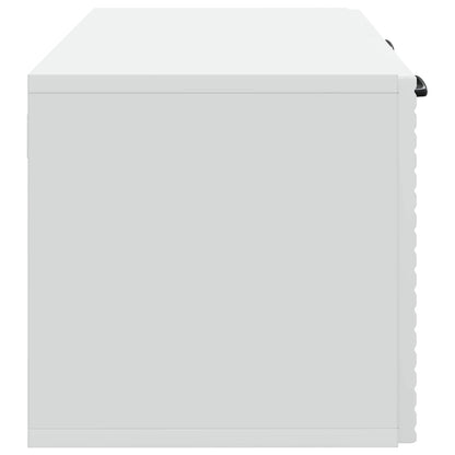 Wandbeugel TV-kast Wit 59,5 x 31 x 30 cm Bewerkt hout