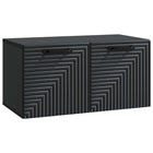 Tv-meubel 59,5x31x30 cm bewerkt hout zwart