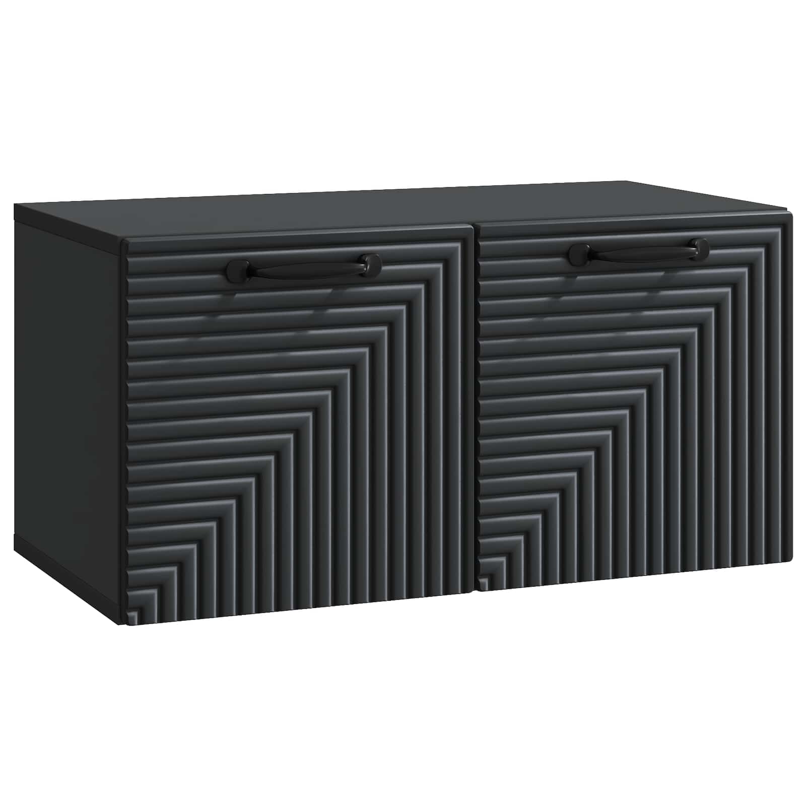Wandbeugel TV-kast Zwart 59,5 x 31 x 30 cm Bewerkt hout