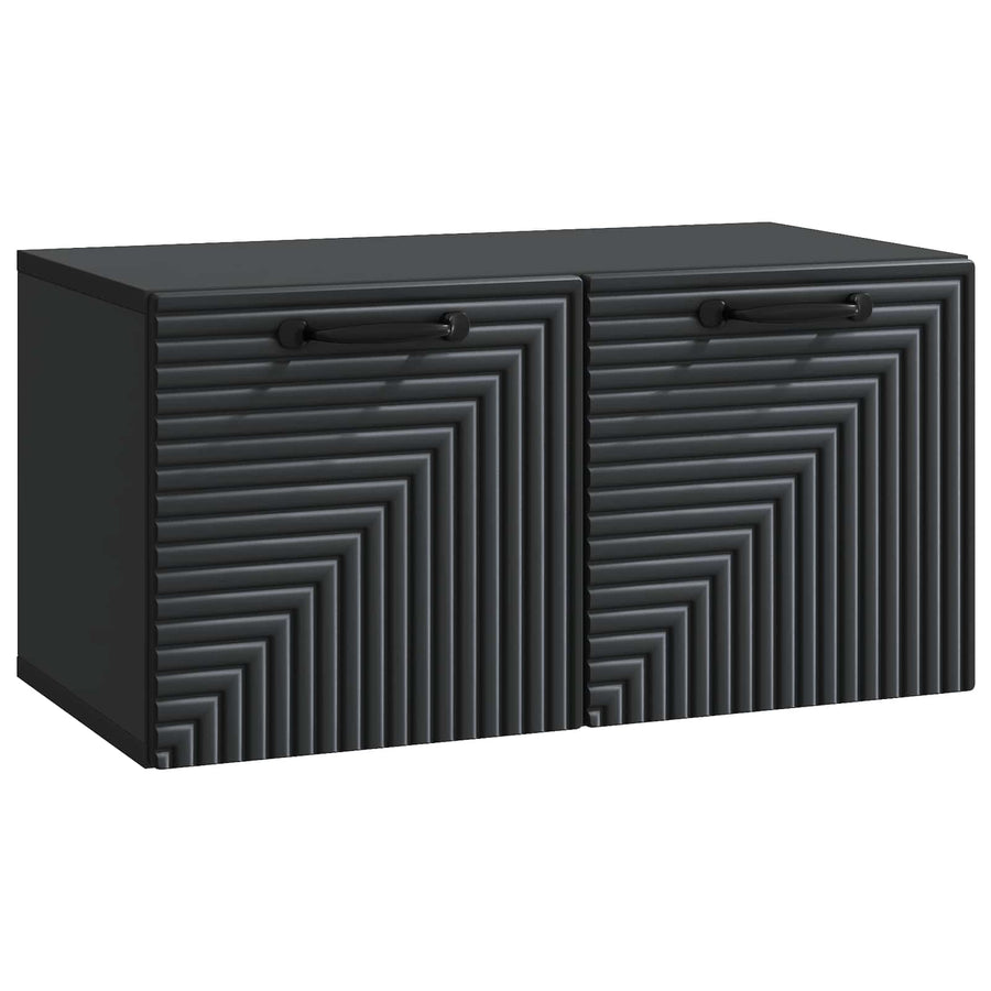 Wandbeugel TV-kast Zwart 59,5 x 31 x 30 cm Bewerkt hout
